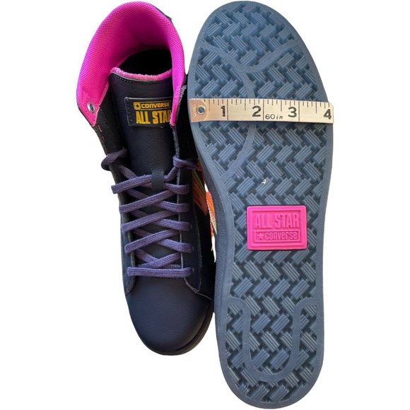 Unisex M9.5 W11 Converse Heart Of The City Pro Leather Hi Obsidian Hyper Magenta - Picture 8 of 12